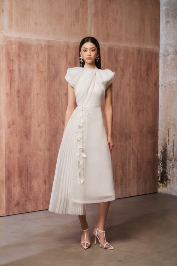 Đầm Tơ "White Orchid" Limited